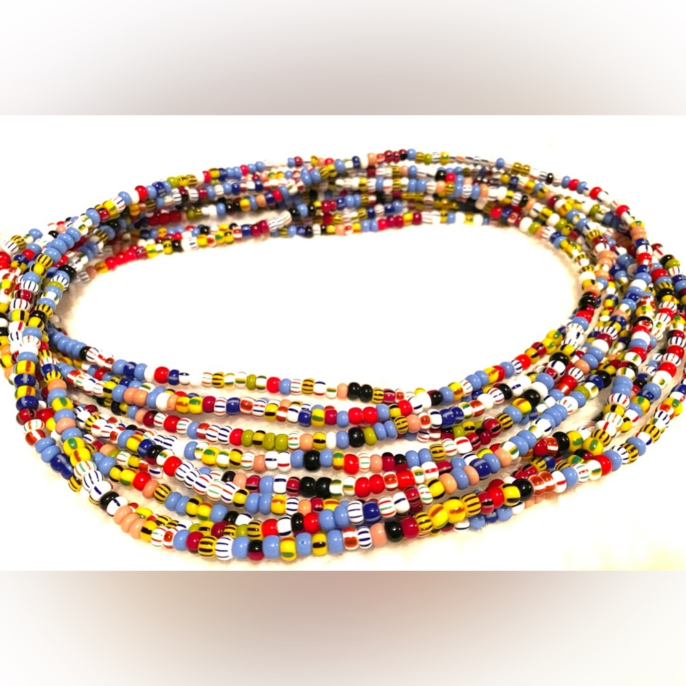 NWOT‼️ “Culture” Handmade Waistbead 📿 Self Tie on 50 inches lengt…
